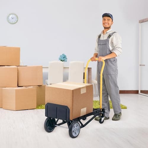 Harper Trucks Convertible Nylon Hand Truck w/ Stair Glides, 300lb Dolly & 400lb Cart Limit 5