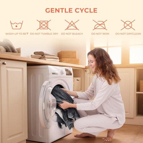 JOLLYVOGUE USB Heated Blanket Throw, Wearable & Portable Heating Electric Blanket for Adults, 3 Levels & 8 Heating Zone Shawl for Indoor & Outdoor, Dark Grey (Battery Not Included) 8