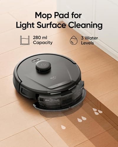 eufy Certified Like-New L60 Hybrid Robot Vacuum with Self Empty Station, Hair Detangling Technology, Up to 60 Days of Hands Free Cleaning, Ultra Strong 5,000 Pa Suction (Renewed) 8