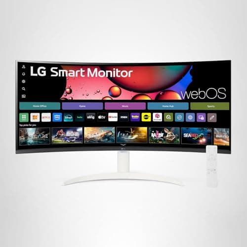 LG 34SR60QC-W 34-inch QHD (3440x1440) Curved Smart Monitor with Streaming, UltraWide Screen, webOS, HDR10, 100Hz, Built-in Speaker, AirPlay2, Screen Share, Bluetooth, ThinQ App, White 12
