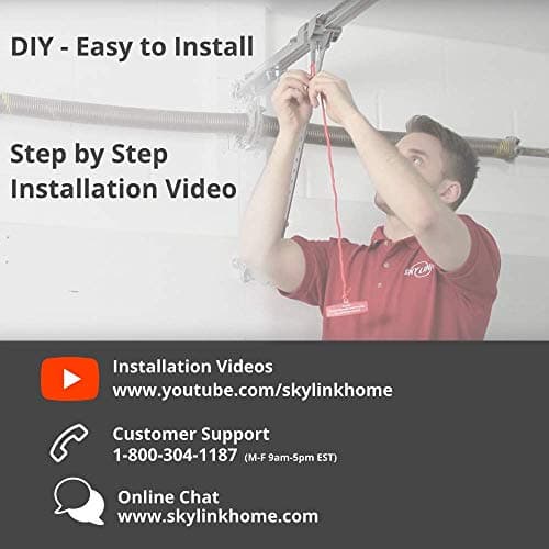 ATOMS ATR-1611C By Skylink 1/2HPF Garage Door Opener with Extremely Quiet DC Motor, Chain Drive 6