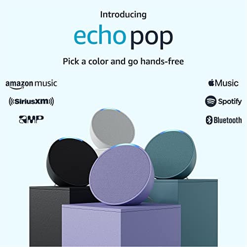 Amazon Echo Pop (newest model), Our smallest speaker, Designed for Alexa+, Fits in any room, Lavender Bloom 9