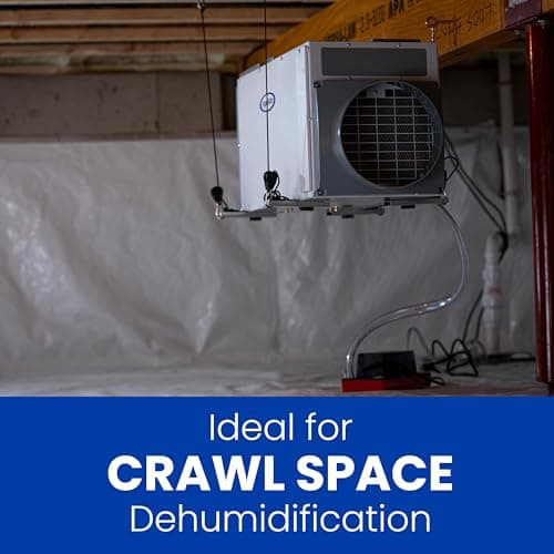 AprilAire E070 Crawl Space Dehumidifier for Basement & Crawlspace – 70-Pint High-Capacity Commercial Dehumidifier for Homes Up to 2,200 Sq. Ft. with Pump, Drain Hose, & Hanging Kit for DIY Install 13