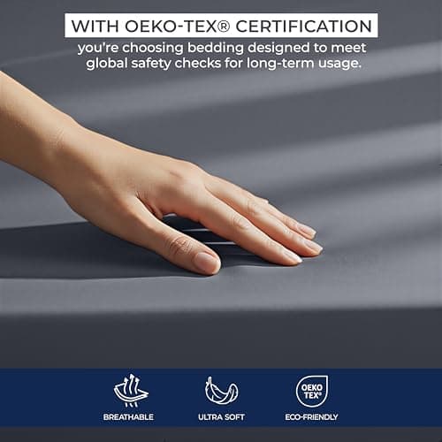 Utopia Bedding Queen Deep Pocket Fitted Sheet – Extra Deep Pocket – Fits up to 21 Inch Mattress – Hotel Luxury – Soft, Breathable and Comfy – Shrinkage and Fade Resistant – Easy Care – (Grey) 7