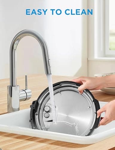 Midea 12-in-1 Electric Pressure Cooker, 8 Quarts, 12 Presets, Multi-Functional Programmable Slow Cooker, Rice Cooker, Steamer, Sauté Pan, Yogurt Maker, and More, Stainless Steel 5