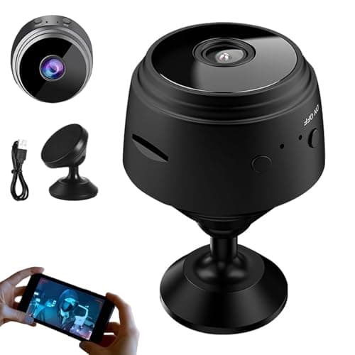 Camera, 2026 New Security Camera, Magnetic Mini 1080P HD | Smart Motion Alerts, App Remote with Night Vision for Home Indoor Outdoor (Black-64GB, 1)