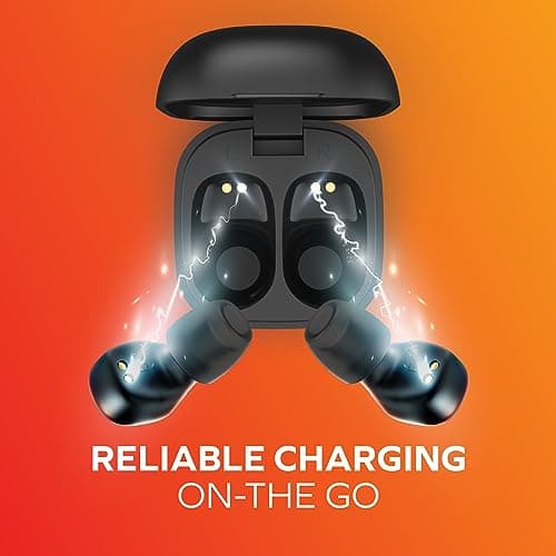 Coby Mini Wireless Earbuds Bluetooth 5.3 Headphones, Small in-Ear Noise Isolating Ear Buds with Mic & Charging Case, 12 Hr Playtime Lightweight Invisible Headset for iPhone & Android – Black 5