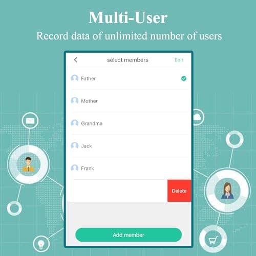 YAMIND Wrist Pulse Oximeter Rechargeable, Oxygen Monitor with Free APP, Overnight & Continuous Recording for SpO2 & PR, Oximeter with Sleep Report 6