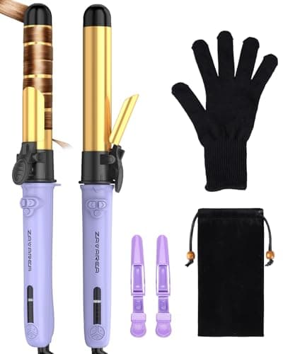 Rotating Curling Iron 1 1/4 Inch, Upgraded ZAVAREA Automatic Curling Iron with Extra-Long Barrel, Dual Voltage Self Curling Wand 1.25" Hair Curler 9