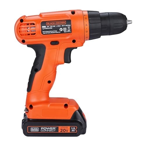 BLACK+DECKER 20V MAX Drill & Home Tool Kit, 34 Piece (BDCD120VA), Orange 17