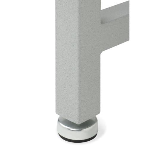 Seville Classics LED Lighted Pegboard Workcenter with 23 Peg Hook Assortment and Drawer Table, 48", Granite Gray 6