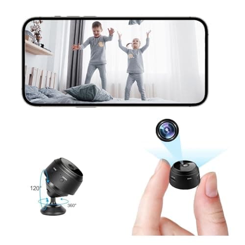 ZMDCAM Hidden Camera for Home Use, Mini Security Wireless WiFi Camera, HD 1080P Indoor/Outdoor Night Vision Nanny Cam for Baby, Pets, Compatible with Smartphone, Tablets(Video Only)