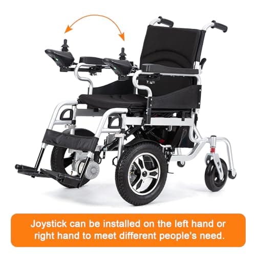 Electric Wheelchairs for Adults,20 Miles Lange Travel Range,Lightweight Foldable Motorized Wheelchair for Seniors,Durable All Terrain Power Wheelchair,Airline Approved Intelligent Electric Wheelchair 5
