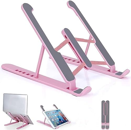 pidien Portable Laptop Stand, Adjustable Laptop Holder Riser Computer Stand for Desk Notebook Stand Mount