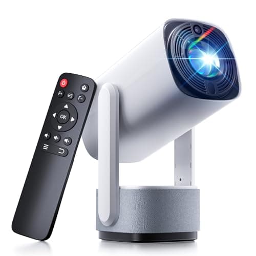 Mini Projector with WiFi and Bluetooth - SOOMFON 4K Support Video Projector with 6W Speaker, Portable Small Movie Projector 270° Rotatable Video Proyector for Bedroom/Wall/Home/iOS/Android/TV Stick