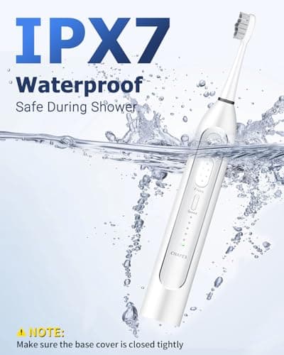 Electric Toothbrush with Water Flosser 3 in 1 Combo, Advanced 2.0 Flossing Toothbrush, Cordless Teeth Cleaning, 3 Modes&5 Speeds, Rechargeable Oral Dental Irrigator Kit for Adults, 5 Replacement Heads 5