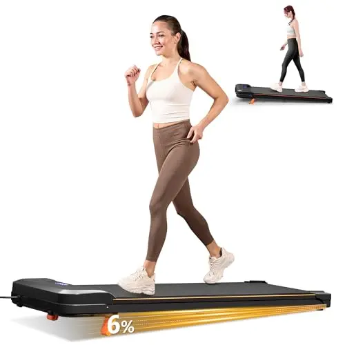 Walking Pad with Incline, Under Desk Portable Foldable Treadmill for Home Office, Walking Pad 4 in 1 for Walking Running, 2.5HP Compact Small Treadmill with Remote Control