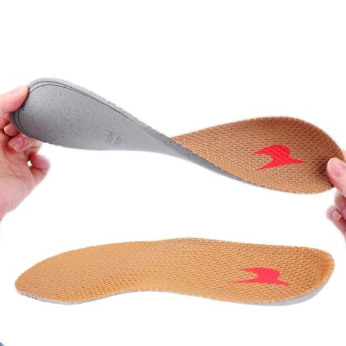 Shoe Insoles, Comfort Thin Lightweight Shock Absorption and Cushion Shoe Insole, Best Insoles for Men and Women for Everyday Use (Yellow, XL:(Men10-11/Women11-12))