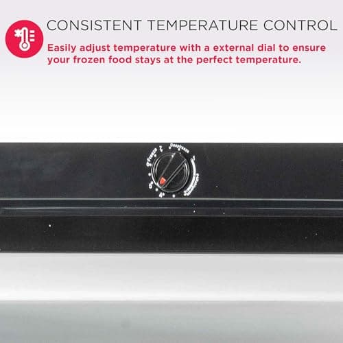 Frigidaire 10 Cu. Ft. Upright Convertible Fridge/Freezer, Reversible Door, Removable Glass Shelves, Adjustable Controls, Platinum Finish 6