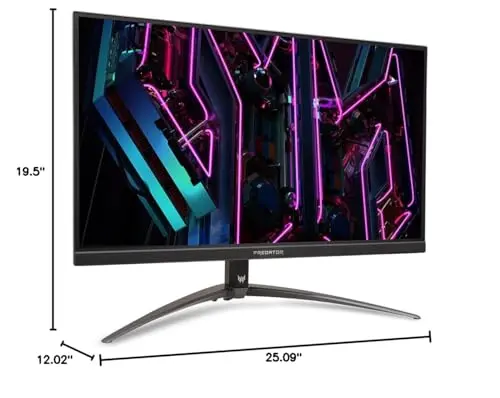 acer Predator XB283K V3bmiiprx 28" 4K UHD 3840 x 2160 Gaming Monitor | AMD FreeSync Premium | Agile-Splendor IPS 400 | 150Hz Refresh Rate | HDR400 | 1ms | Eyesafe 2.0 | Display Port & 2 x HDMI 2.1 15
