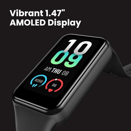 Amazfit Band 7 Activity Fitness Tracker for Men Women, 18-Day Battery Life, Alexa Built-in, 1.47”AMOLED Display, 24H Heart Rate & SPO₂ Monitoring, 120 Sports Modes, 5 ATM Water Resistant, Black 6