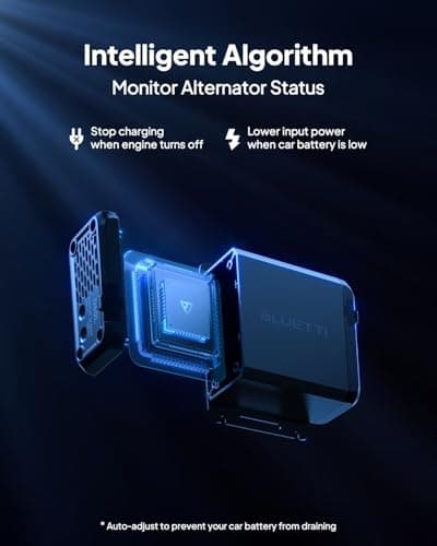 BLUETTI Charger 1, 560W Alternator Charger, Fast DC-DC Charging for Portable Power Stations, 6X Faster Than Car Cigarette Lighter, Compatible with 95% Solar Generator, Perfect for Road Trips, RVing 5