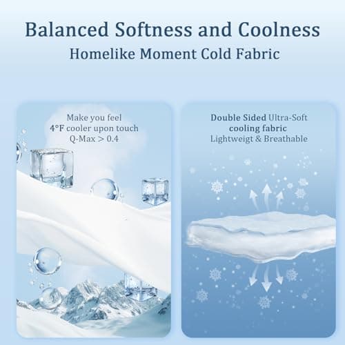 Homelike Moment Cooling Comforter for Hot Sleepers, Lightweight Cooling Comforter Queen Full Size Double Sided Breathable Green/Grey 7