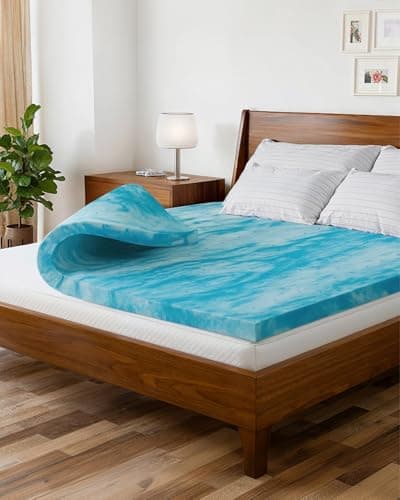 Super Soft Memory Foam Mattress Topper Full Size - 2 Inch Breathable Gel Infused Memory Foam - Plush Feel Ventilated Mattress Pad - Pressure, Comfort & Pain Relief Bed Topper - CertiPUR-US & Oeko-Tex