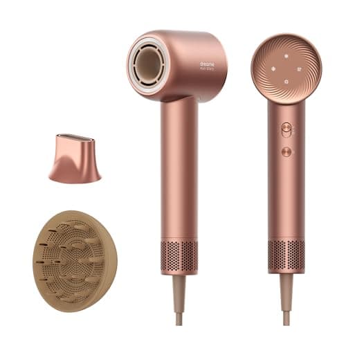 DREAME Hair Glory Combo High-Speed Hair Dryer, 110,000 RPM Motor, 300 Million Negative Ions, Fast-Dry in 2 Minutes, Lightweight & Quiet, Smart Temp Control, Ideal for Smooth, Shiny Hair
