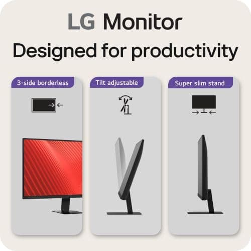 LG 32U631A-B 32-inch QHD (2560 x 1440) IPS Computer Monitor, 100Hz, 5ms, HDR10, Reader Mode, Flicker Safe, HDMI, USB Type-C 15W PD, Black 5