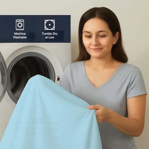 2 Pack Fitted Hospital Bed Sheets - Soft Microfiber Hospital Fitted Sheet - Hospital Bed Fitted Sheets (Light Blue, 36" x 84" x 12") 7