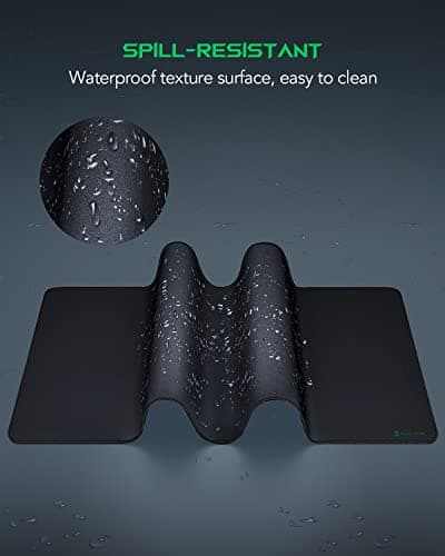 Black Shark Gaming Mouse Pad Desk Mat 47.2” x 23.6”, Oversized Large Mouse Pad, Non-Slip Mousepad, Super-Thick with Special-Textured Surface, Anti-Fray Stitched Edges, Desk Pad Manta P4 5