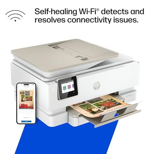 HP Envy Inspire 7955e Wireless Color Inkjet Printer, Print, scan, copy, Easy setup, Mobile printing, Best-for-home, 3 month Instant Ink trial included, AI-enabled (1W2Y8A) 12