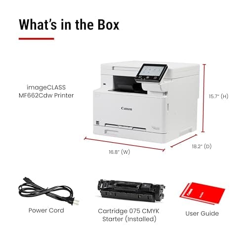 Canon Color imageCLASS MF662Cdw - Wireless Duplex Laser Printer with Copier, Scanner, 3 Year Limited Warranty, 26 PPM 8