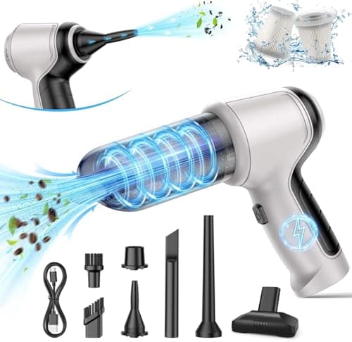 IHE Car Vacuum Cleaner, 15000Pa Handheld Cordless Rechargeable Wet & Dry Vacuum, 120W High Power for Car, Pet, Home, Office Cleaning, Washable HEPA Filter, Multi-Nozzles 01 8