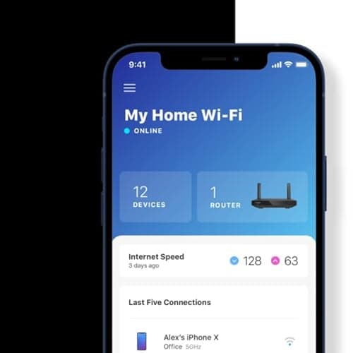 Linksys Mesh WiFi 6 Router, Dual-Band, 1,500 Sq. ft Coverage, 20+ Devices, Speeds up to (AX1500) 1.5Gbps - MR7340 9