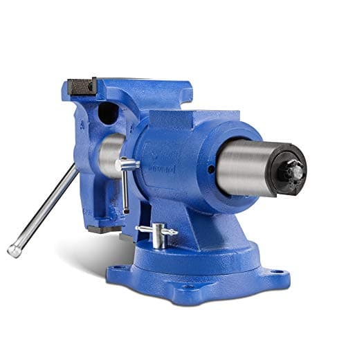 Forward DT08125A 5-Inch Heavy Duty Bench Vise 360-Degree Swivel Base and Head with Anvil (5", Ductile Iron) 9
