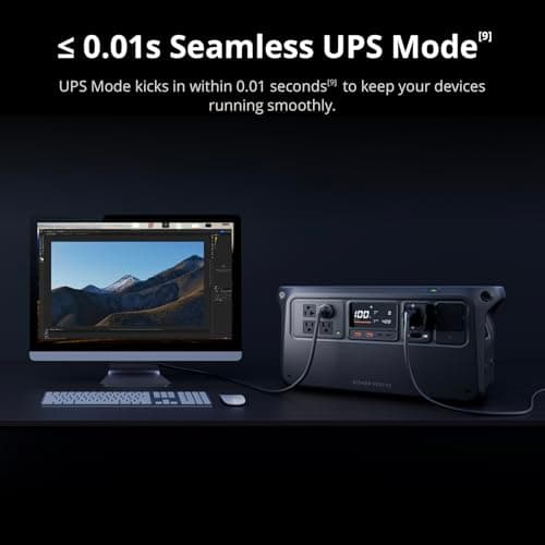 DJI Power 1000 V2 Portable Power Station, 1024Wh LFP Battery, Compact Size, 2600W Stable Output, 0-80% Recharge in 37 Mins, Electric Generator for Home, Camping, RVs, Off-Grid 8