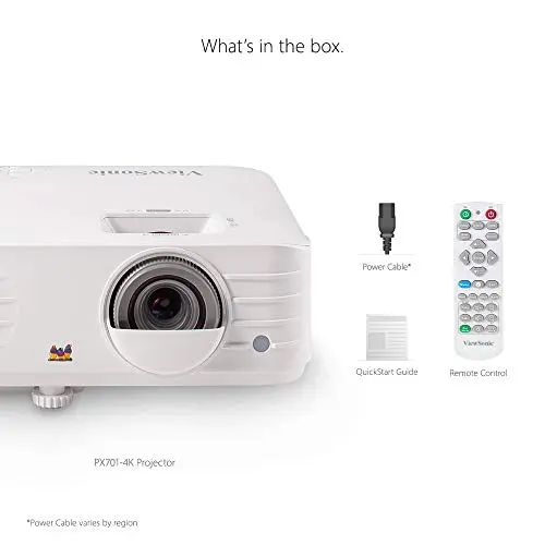 ViewSonic PX701-4K UHD 4K Projector with 3200 Lumens, 240Hz, 4.2ms, HDR, Auto Keystone, Dual HDMI for Home Theater 8