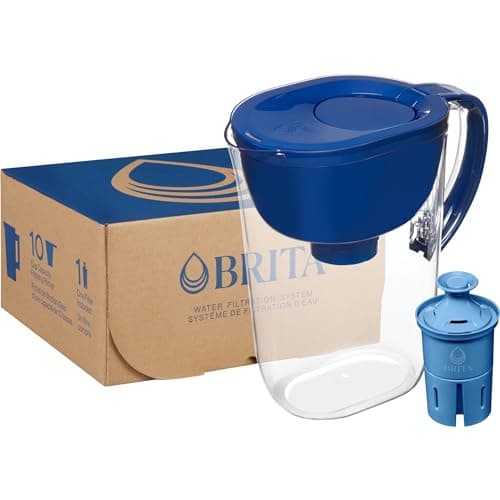 Brita Everyday Elite Water Filter Pitcher, Removes 99% of Lead, Includes 1 Filter, 10-Cup Capacity, Blue 17