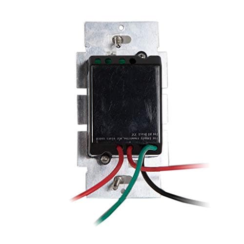 Maxxima Dimmer Electrical Light Switch - Featuring Blue Indicator Light, LED Compatible, 3-Way/Single Pole Use, 600 Watt Max, Dimmable Lamp and Lighting Control, Wall Plate Included - White 6