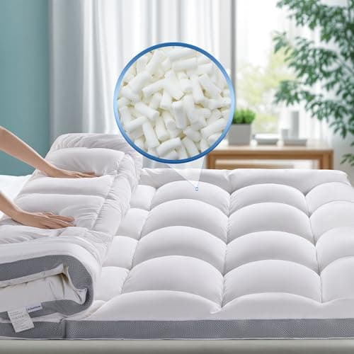 LIANLAM 3 Inch Memory Foam Mattress Topper King with Breathable Air Mesh Sides,1700GSM Ergonomic Mattress Pad for Back Pain, Extra Thick Cooling Pillow Top Mattress Topper with 8"-21" Deep Pocket