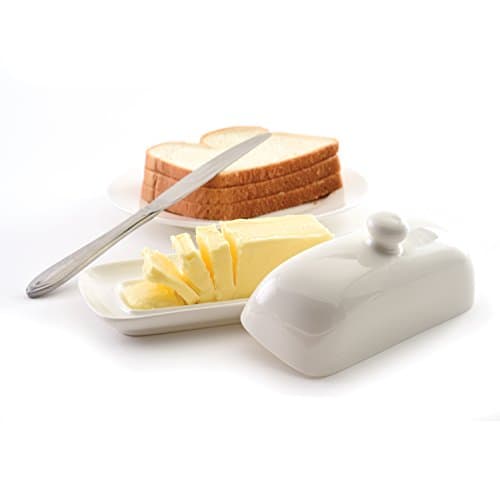 Norpro Porcelain Butter Dish with Lid 4