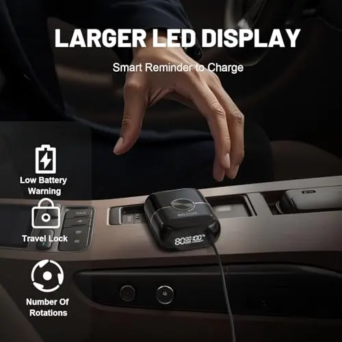 Electric Foil Shaver for Men: Portable Electric Razor for Beard/Face - 4 Floating Blade LED Display USB-C Fast Rechargeable - IPX7 Waterproof for Travel & Home 5