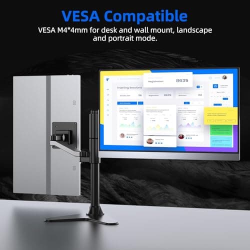 UPERFECT Portable Monitor 4K, 15.6'' Silvery 3840x2160 UHD HDR USB-C Monitor, 100% AdobeRGB, 400cd/㎡Brightness, IPS FreeSync Speaker Travel Extra Screen for Laptop, Type-C HDMI, VESA & Smart Case 7