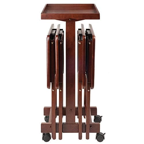 Winsome 6-Piece Snack Table, Walnut (94828) 5