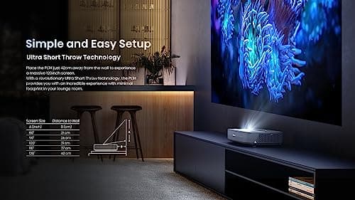 Hisense PL1 Ultra Short Throw Home Theater Smart Projector, 80"-120", 4K UHD, Dolby Vision & Atmos, HDR10, Google TV, Netflix, 2200 ANSI Lumens (Renewed) 7