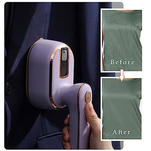 Travel Steamer Iron for Clothes Mini: Handheld Size Portable Fabric Clothing Steamers Small Hand Garment Electric Steam Ironing Machine for Dress Shirt Plancha a de Vapor para Ropa Portatil 8