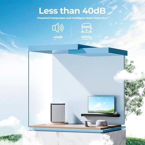 Electactic 3.2 Cu.ft Small Upright Freezer, Mini Freezer with Adjustable Thermostat, Removable Shelves, Reversible Single Door, for Bedroom/Home/Dorms/Apartment, Silver 7