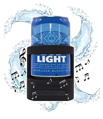 Gabba Goods Beer Holder/Premium Shower Speaker Bluetooth 4.2 Wireless Portable Shower/Bath Water Resistant Beer Holder Speaker with Built in Microphone